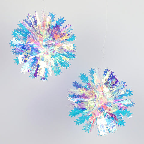 Massive 20cm 3D Snowflake Pendant